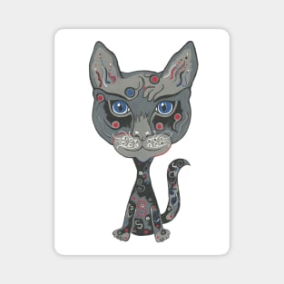 TATTOO Cat Painting Magnet