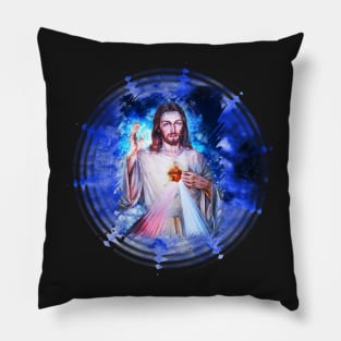 Jesus Divine Mercy Sacred Heart -  I Trust in You - Faustina Pillow