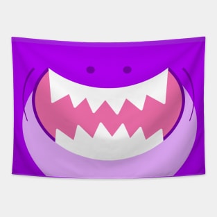 Purple DinoShark Mask Tapestry