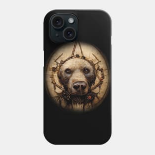 Labrador Retriever Surreal Steampunk Artwork, Dog Lover Phone Case