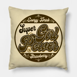 Girl Vintage Energy Drink Pillow