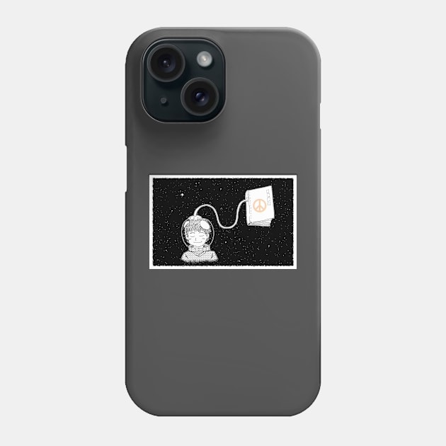 Whimsical Astronaut Phone Case by chris@christinearnold.com