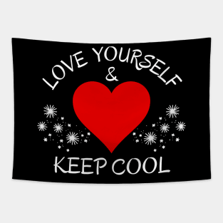 Love Yourself & Keep Cool Tapestry