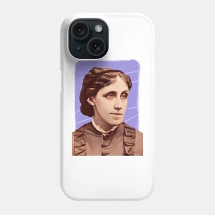 American Novelist Louisa May Alcott illustration Phone Case