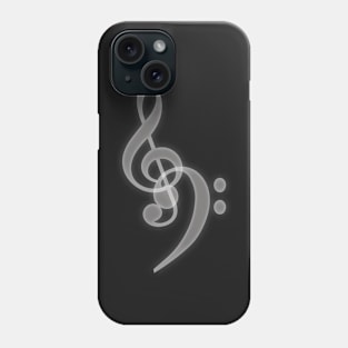 Music - Treble and Bass Clef Phone Case