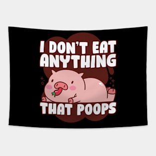 Anything That Poops Funny Vegan Gift Tapestry