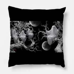 Halloween Swaying Ghosts Pillow