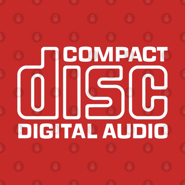 Compact Disc Digital Audio Logo CD Collector Audiophile Gift Cool Retro Vintage 80s 90s Aesthetic Meme by Popular Objects™