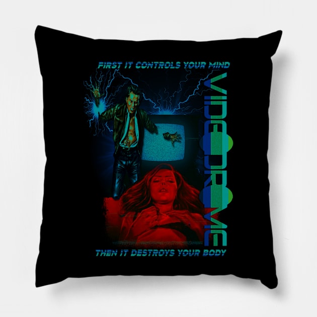 First It Controls You (Version 2) Pillow by The Dark Vestiary