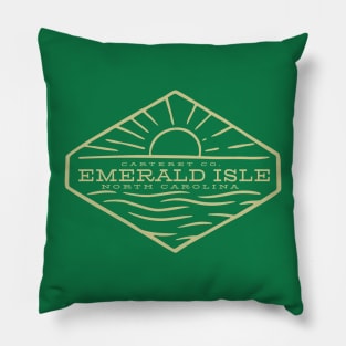 Emerald Isle, NC Summertime Vacationing Sunrise Ocean Pillow