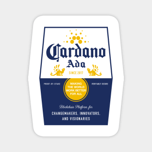 Cardano Beer Label Magnet