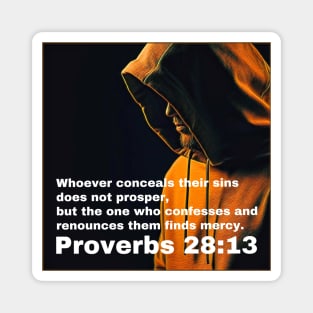 Proverbs 28:13 Magnet