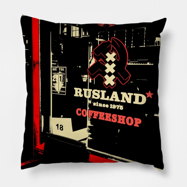 Rusland Amsterdam 2017 Pillow by justlovedesign