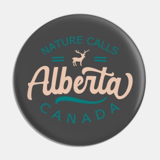 Alberta Canada Deer wilderness Pin