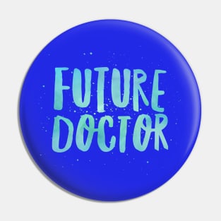 Boys Mens Future Doctor Print Blue Pin