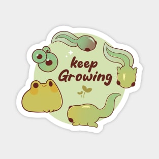 Keep growing froggy Magnet