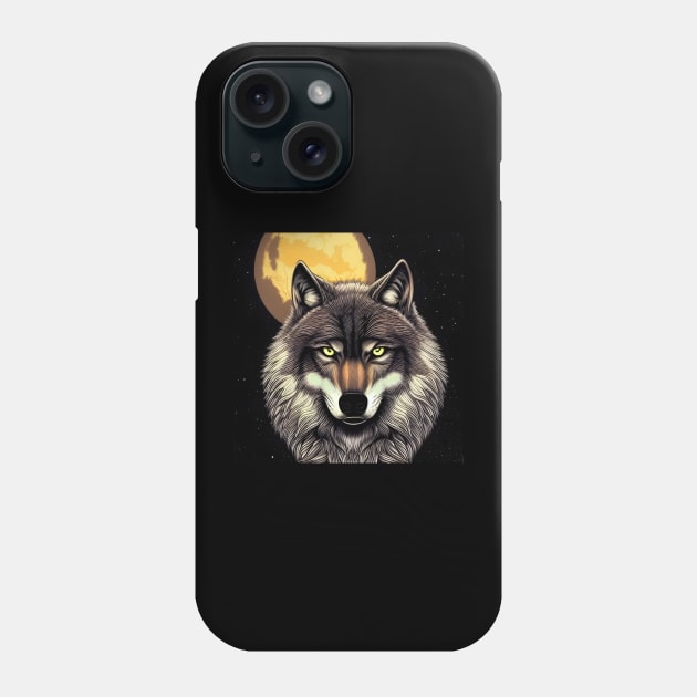 Moon Wolf Phone Case by Chance Two Designs