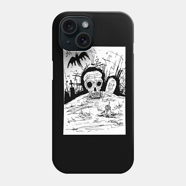 Graveyard Phone Case by David B Metcalfe