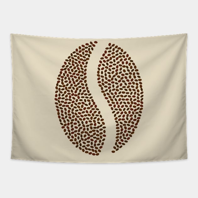 Fractal Art - Coffee Bean Tapestry by The Word Shed