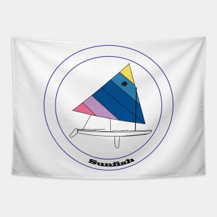 Sunfish Sailboat Tapestry