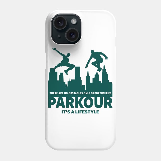 PARKOUR - FREERUNNING - TRACEUR Phone Case by Tshirt Samurai