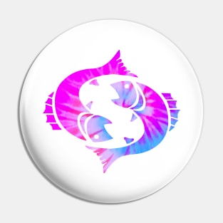 Pisces Tiedye Pin