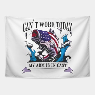 Cant Work Today Fish T Tapestry
