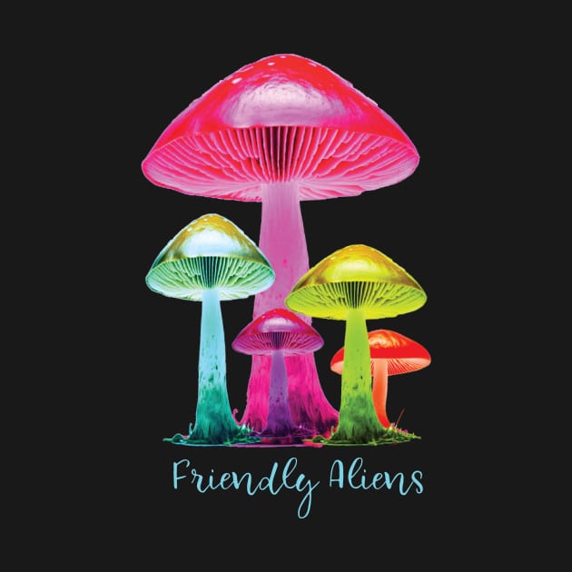 Colorful Alien Mushrooms by emma17