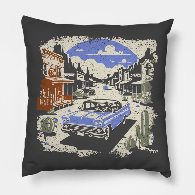 Ghost Town Tourists Pillow by JSnipe