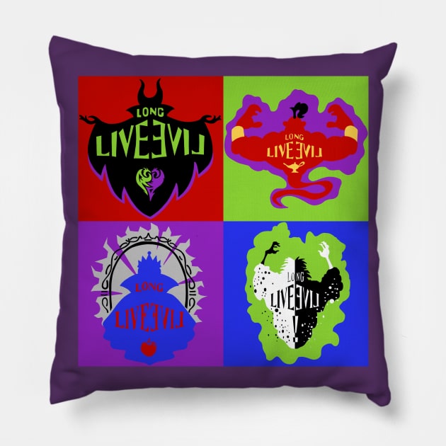 Long Live Evil Pillow by SimplePeteDoodles