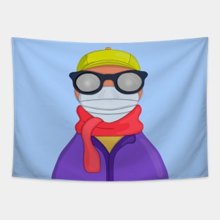 Foggy Glasses Tapestry