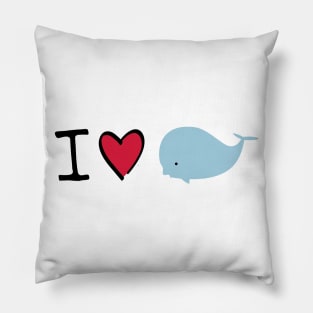 I love Whales Pillow