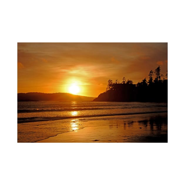 Sunset Long Beach Tofino Vancouver Island Canada by AndyEvansPhotos