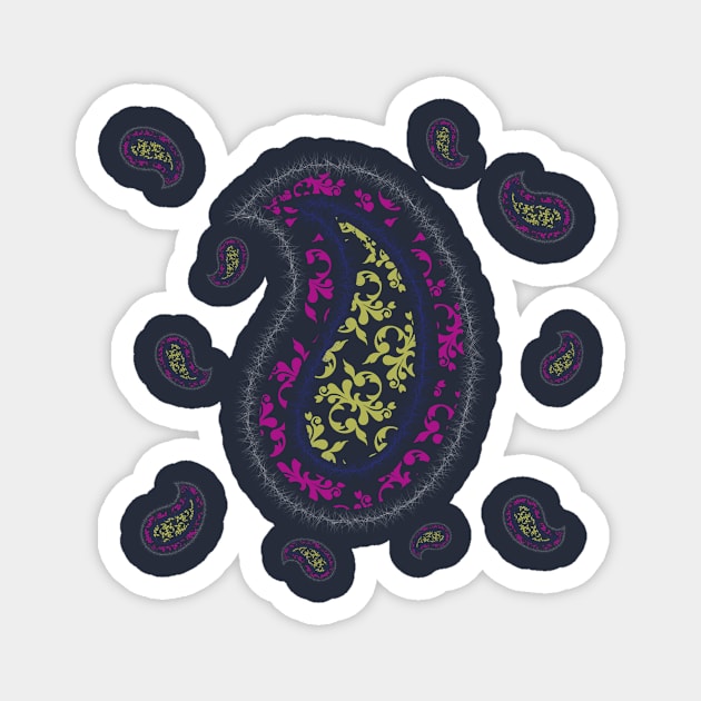 Paisley or Boteh in Persian culture Magnet by Farzad-Design