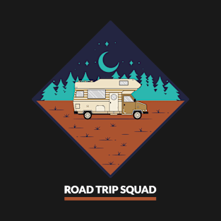 Road Trip Squad Mountain RV Roads Vacation T-Shirt