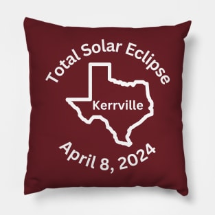 Kerrville Total Solar Eclipse Pillow