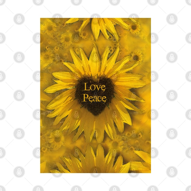 Reiki Sunflowers - Love Peace:o by BenitaJayne