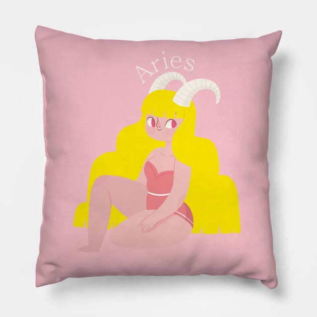 Aries Pillow by gnomeapple