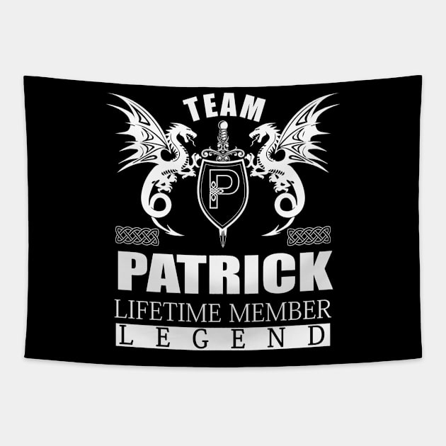 Team PATRICK Lifetime Member Legend Tapestry by MildaRuferps