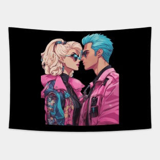 Anime True Love Exists Tapestry