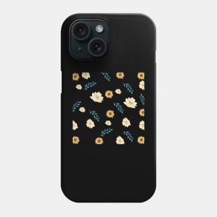 Unique Yellow Floral Pattern Phone Case