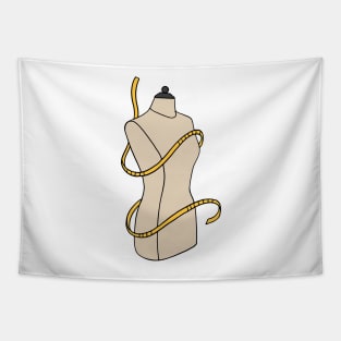 Mannequin Seamstress Fashion Design Tapestry