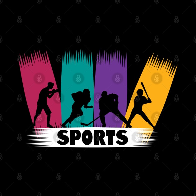 Sports Boxing Football Ice Hockey Baseball Gift Idea by Macphisto Shirts