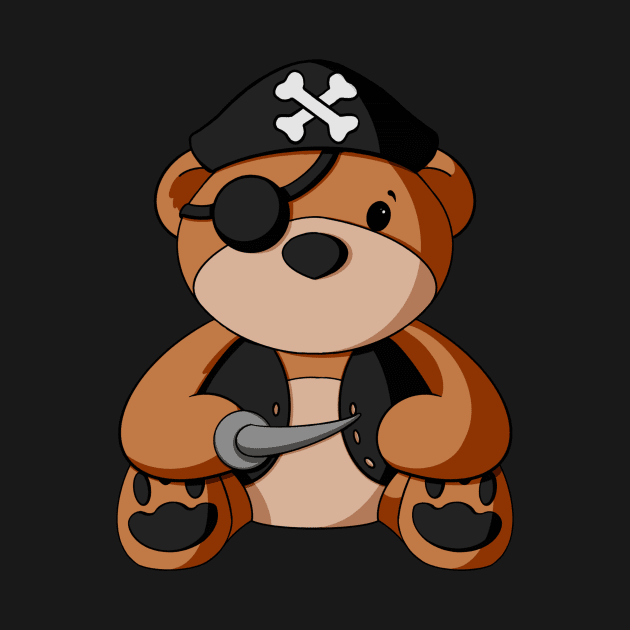 Pirate Teddy Bear by Alisha Ober Designs