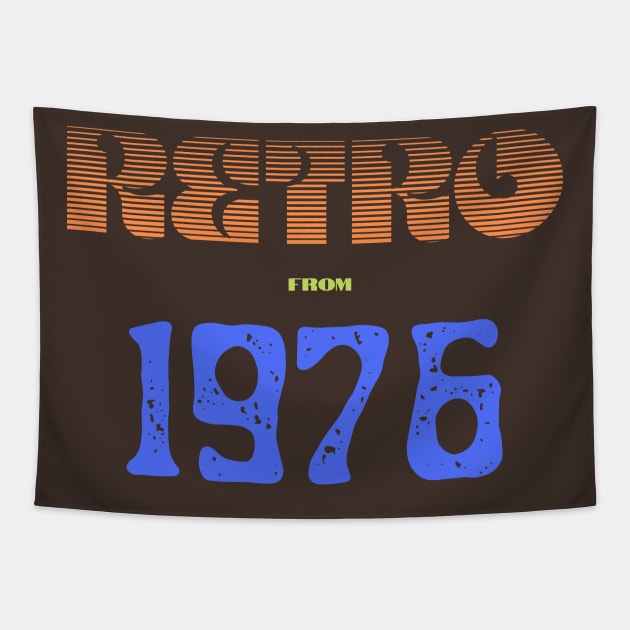 Retro Birthyear 1976 Tapestry by FNRY