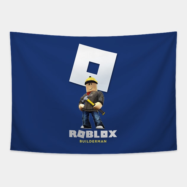 Roblox Builderman, Gift for boy and girls, Create, Explore, Survive, Gift for Kids Tapestry by Aldison Ymeraj