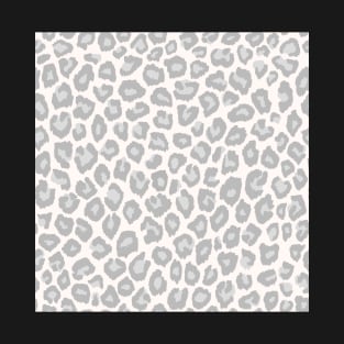 Grayscale Leopard Print T-Shirt