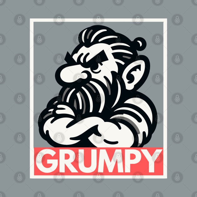 Grumpy Dwarf Silhouette by Thewondercabinet28