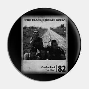The Clash - Combat Rock // Minimalist Fanart Tribute Pin