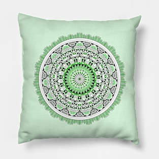 Mandala Green 1 Pillow